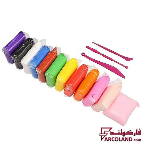خمیر بازی سوپر کلی سبک بسته 12 رنگ