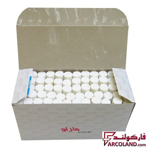 گچ سفید تخته سیاه مارلو بسته 60 عددی