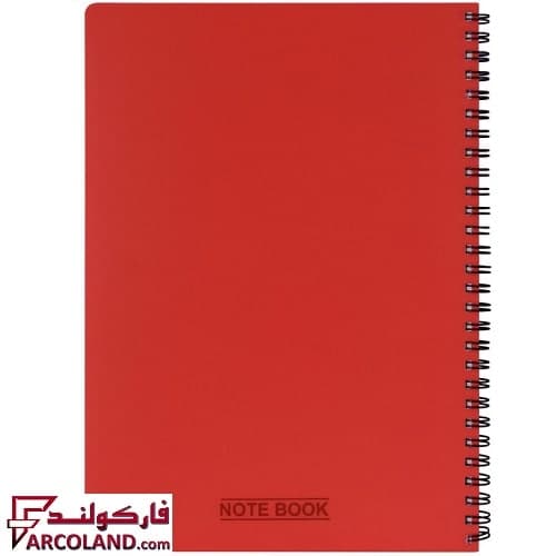 دفتر فارسی 100 برگ سیمی پاپکو جلد طلقی مات مدل Papco NB-620