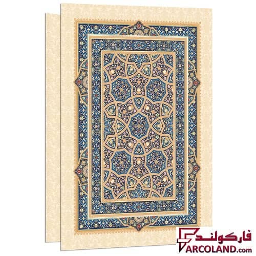 فولدر طلاکوب تک پاکته مقوایی لوح تقدیر سایز A4 طرح کلاسیک