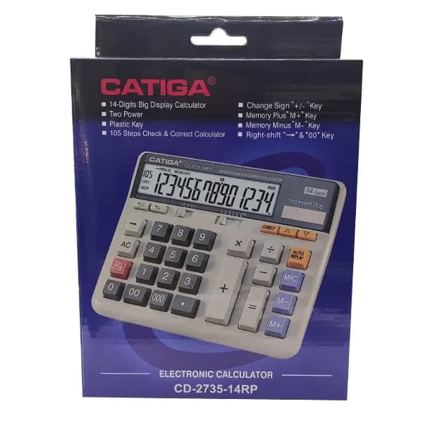 ماشین حساب کاتیگا مدل CD-2735-14RP — تصویر ۲