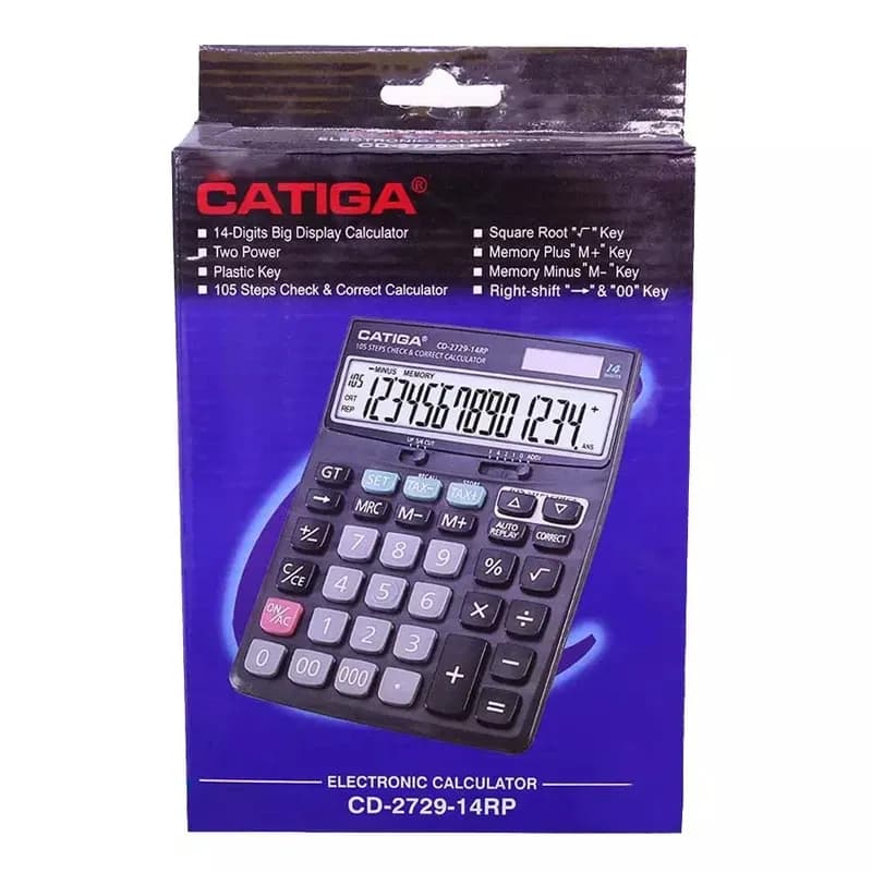 ماشین حساب کاتیگا مدل CD-2729-14RP — تصویر ۲