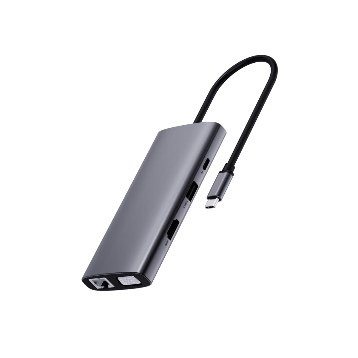 مولتی پورت رپو مدل Rapoo XD101 USB-C Multi-function Docking Station — تصویر ۳