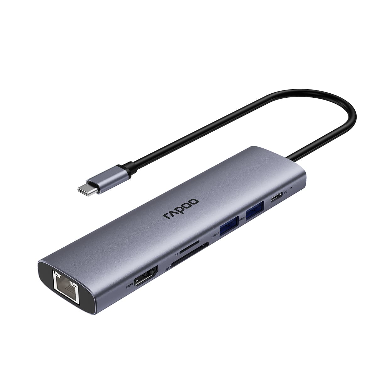 مولتی پورت رپو مدل Rapoo XD71 USB-C Multi-function Docking Station — تصویر ۲