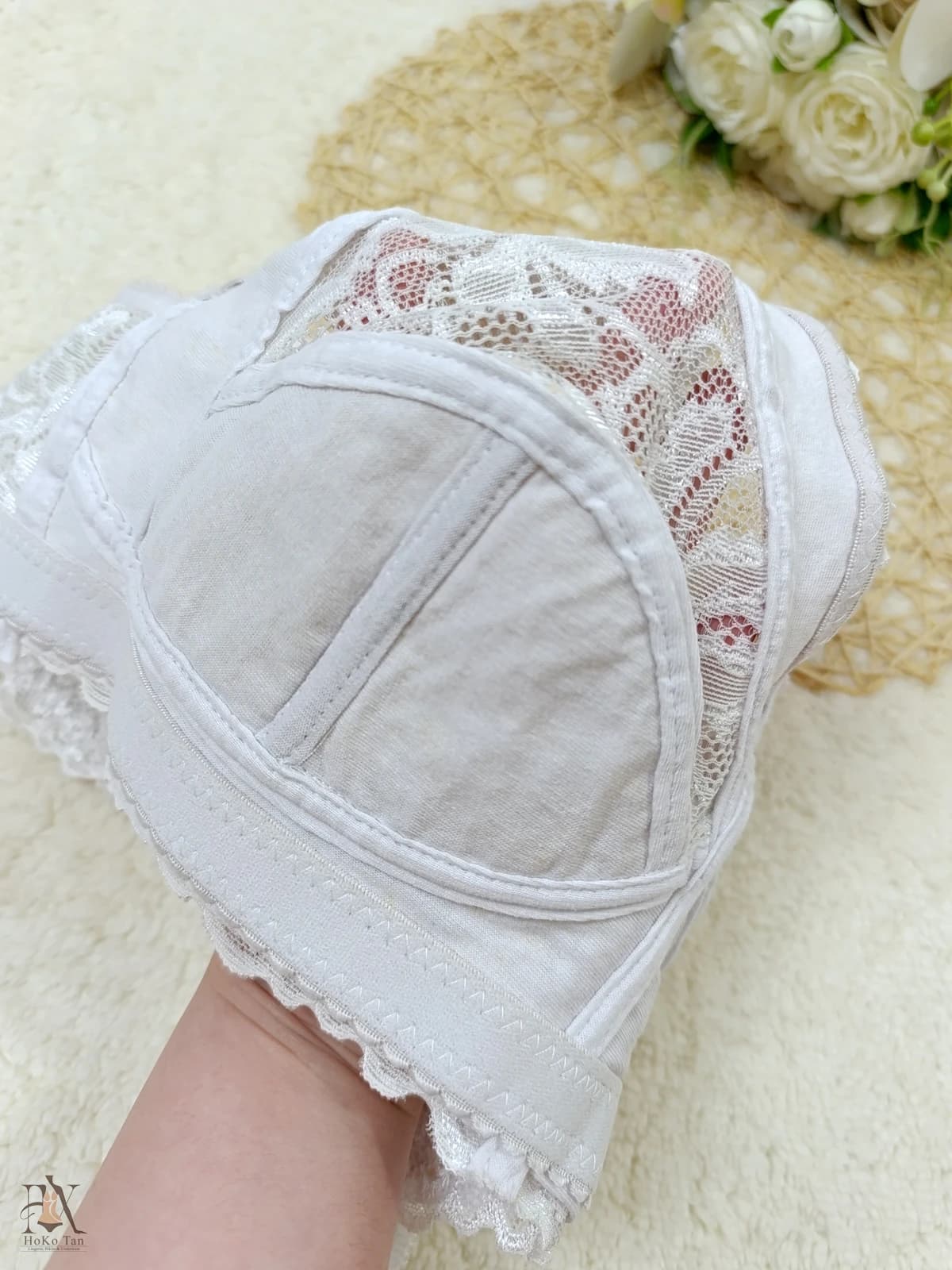 سوتین زنانه راحتی گیپور کد 35 — تصویر ۴