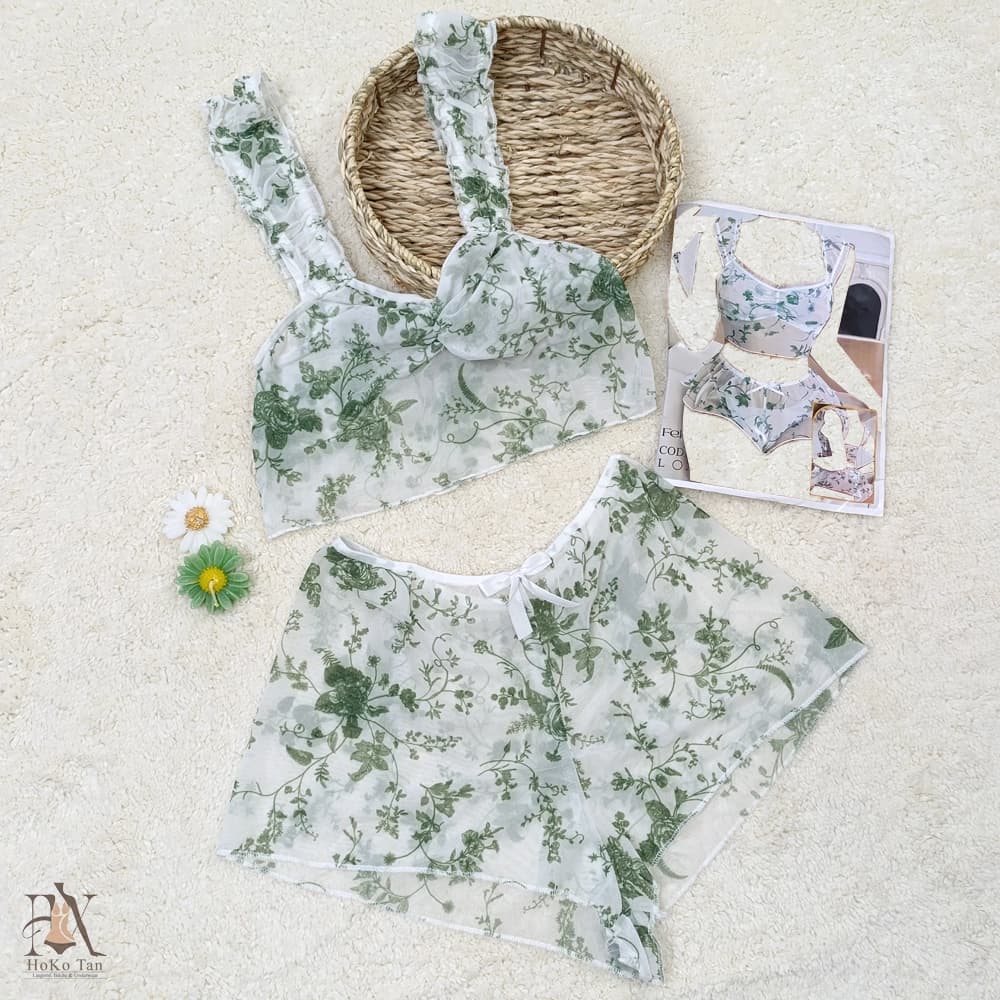 تاپ و شورتک زنانه حریر کد 48 — تصویر ۵