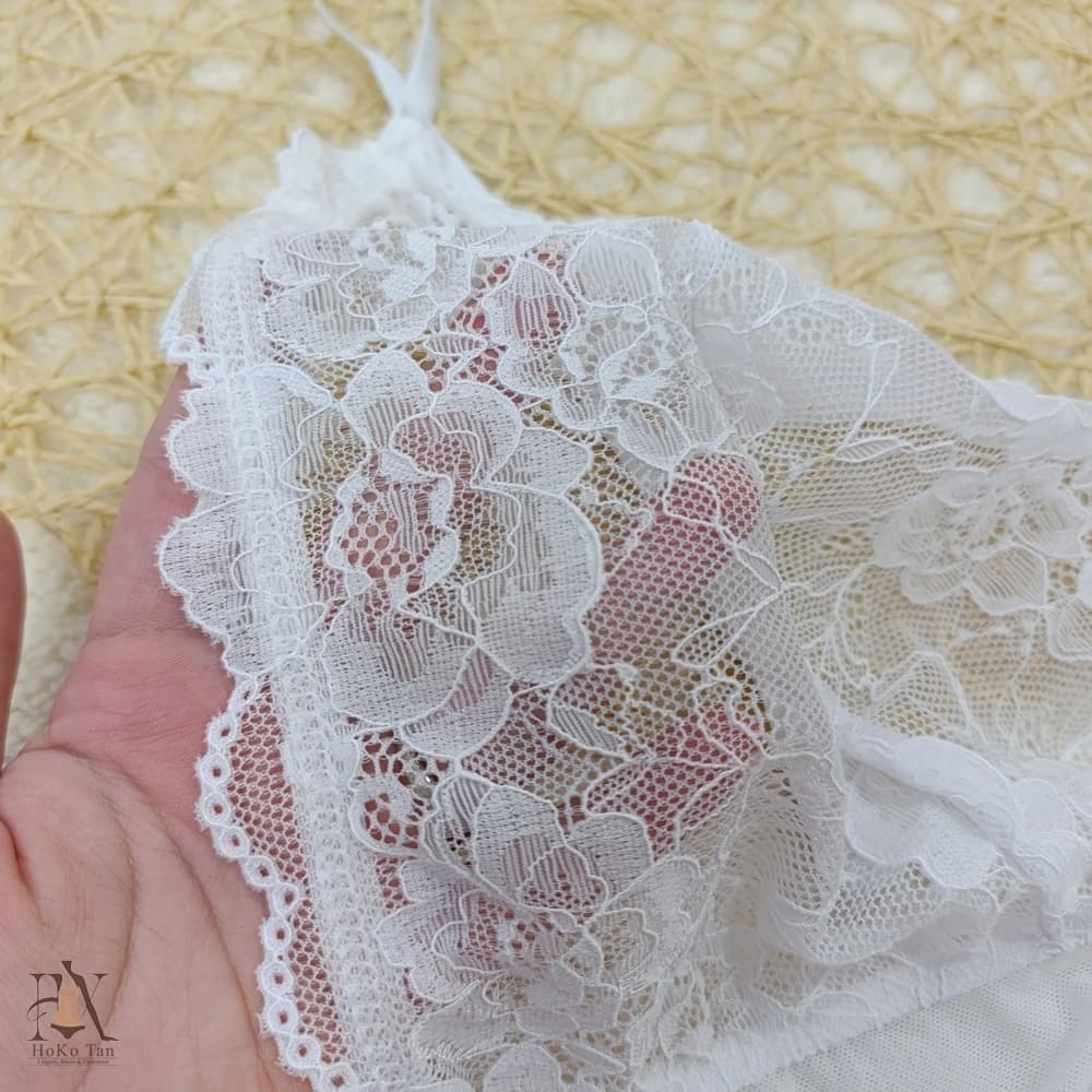 لباس خواب زنانه سایز بزرگ سفید Roxy Rose کد 43 — تصویر ۲