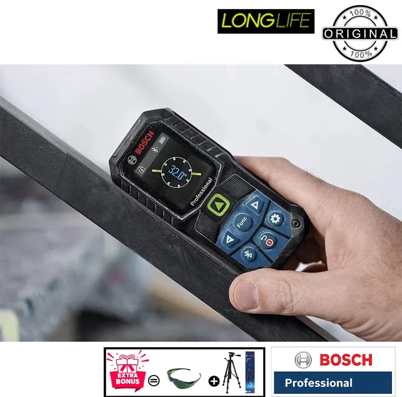 متر لیزری بوش مدل GLM 50-27 CG Professional + BT150 + Green Glass Laser برد 50 متر — تصویر ۷