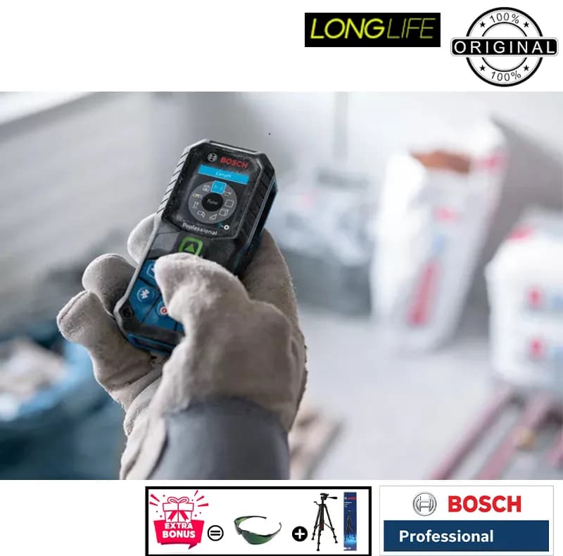 متر لیزری بوش مدل GLM 50-27 CG Professional + BT150 + Green Glass Laser برد 50 متر — تصویر ۸