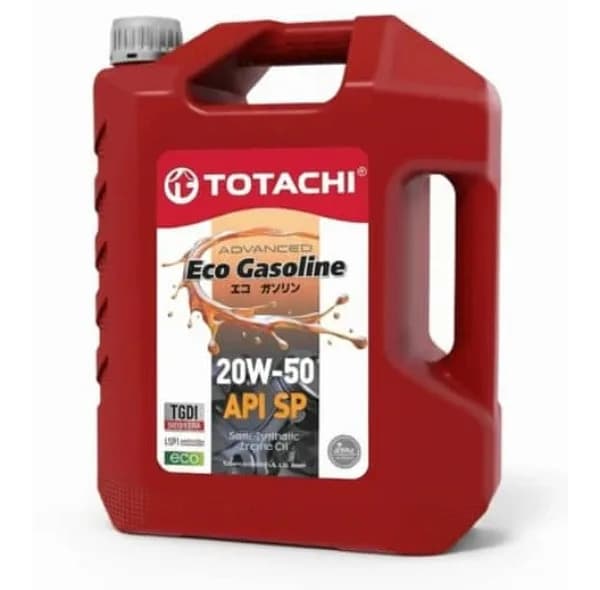 روغن موتور خودرو بنزینی، توربوشارژ، تنفس طبیعی توتاچی مدل Eco Gasoline 20w-50 SP 20W-50 حجم 4 لیتر
