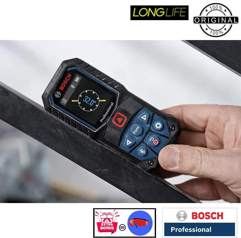 متر لیزری بوش مدل GLM 50-27 C professional Extra Red glass برد 50 متر — تصویر ۴