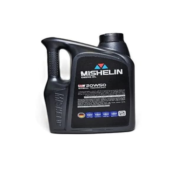 روغن موتور خودروهای بنزینی و گازسوز میشلن اویل مدل 20W50 SL 4L، حجم 4 لیتر — تصویر ۲