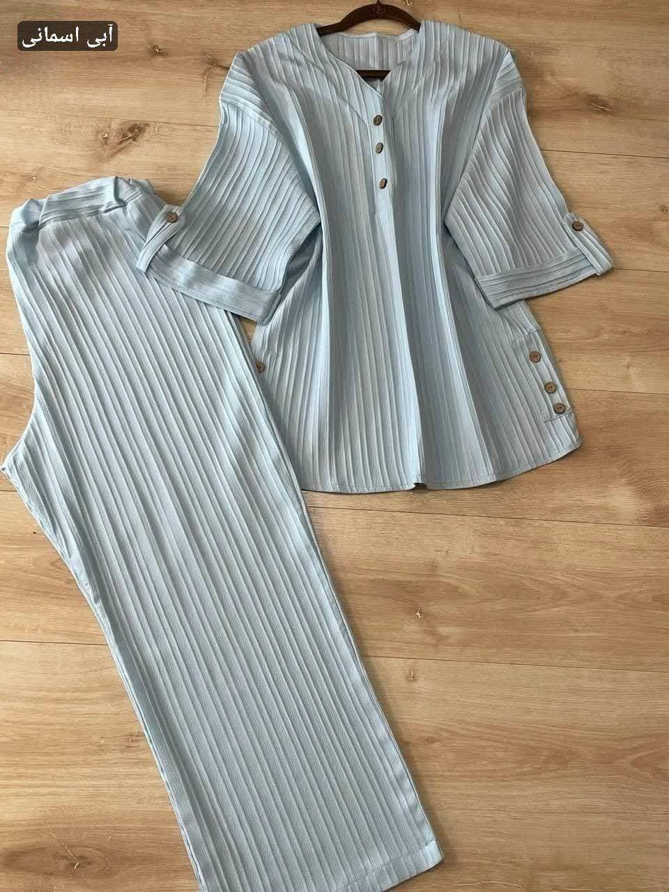 ست مانتو شلوار زنانه دخترانه ایوا g9573