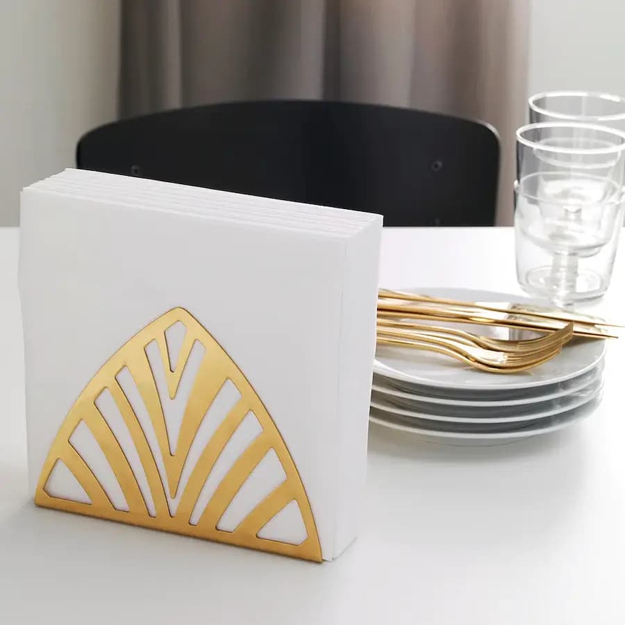 جای دستمال طلایی ایکیا IKEA-TILLSTÄLLNING — تصویر ۳