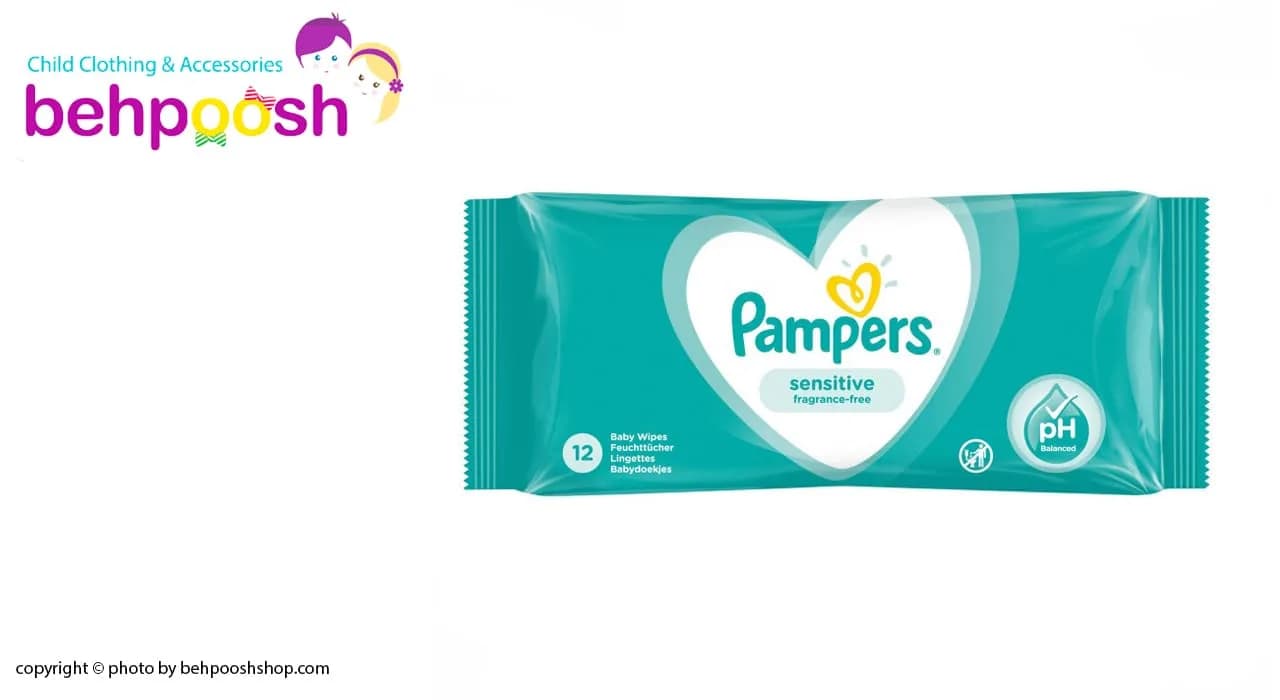 دستمال مرطوب ضدحساسيت 52 عددی پمپرز Pampers — تصویر ۳