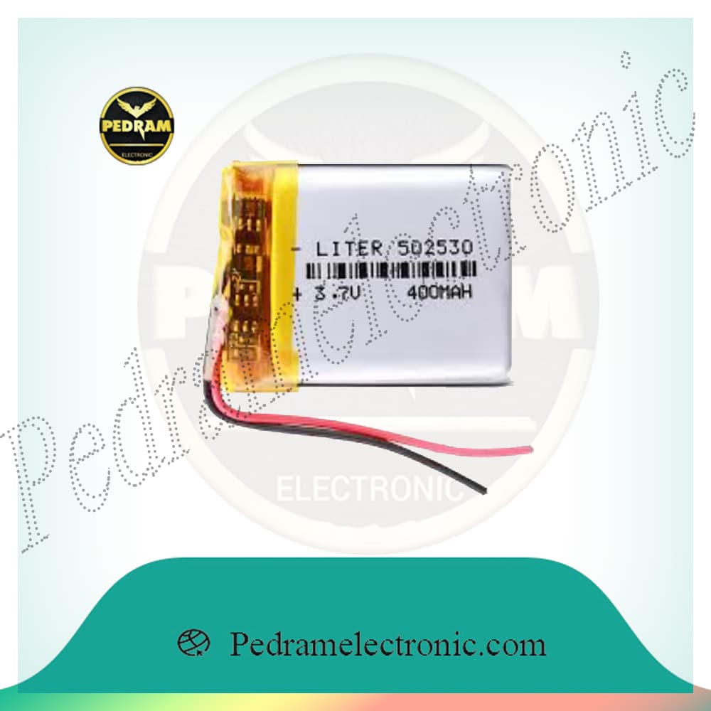باطری لیتیوم 3.7V 400MA