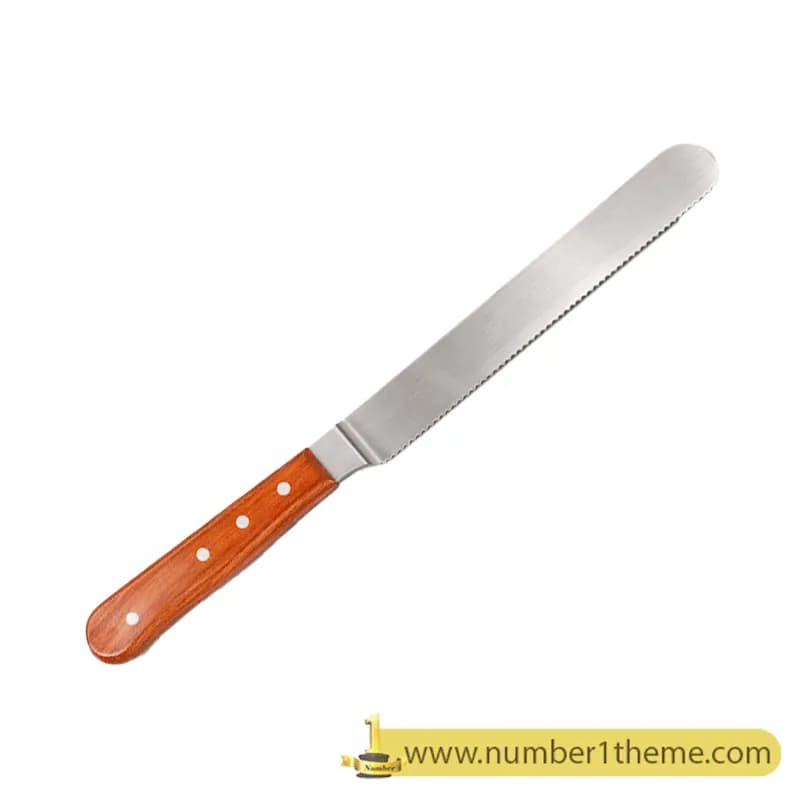 چاقو دسته چوبی صاف 30 سانت (کد 3012)