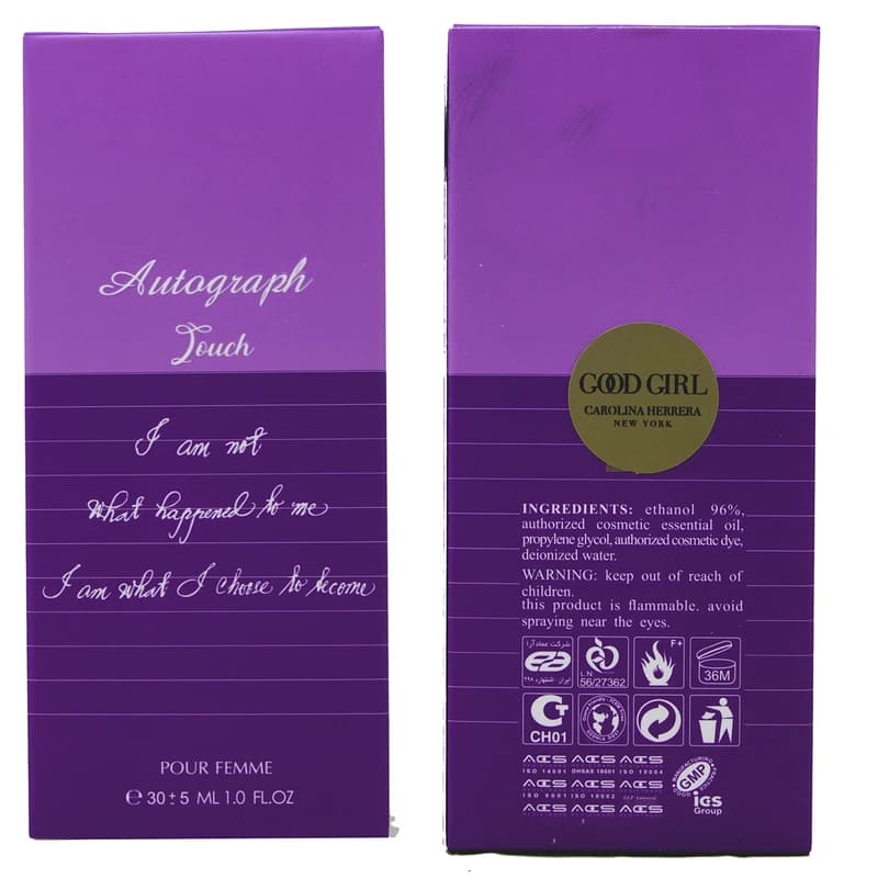عطر جیبی زنانه عماد آرا مدل Autograph Touch حجم 30 میلی لیتر — تصویر ۲