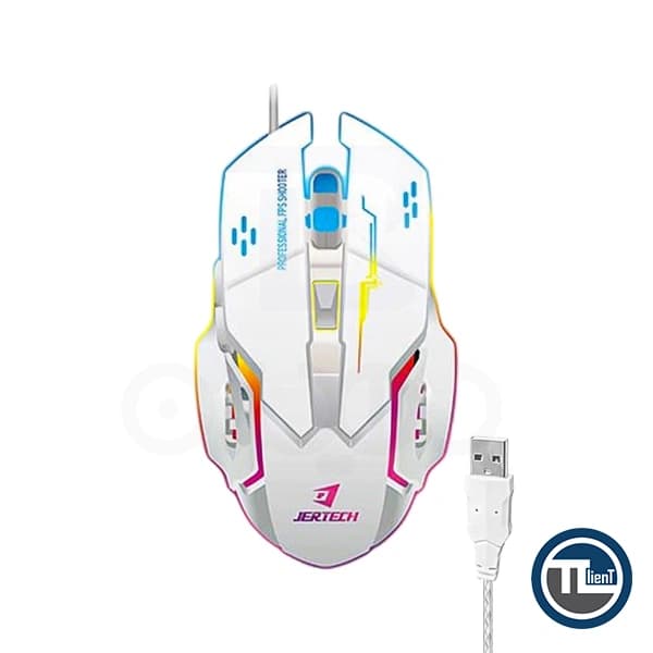 ماوس گیمینگ مدل jr810 برند جرتک (white)