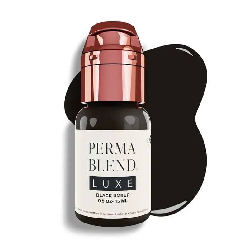 رنگ تاتو پرما بلند لوکس بلک امبر (luxe black umber) حجم 15 میل