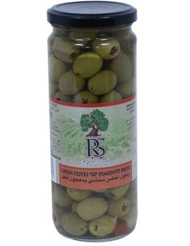 زیتون سبز اسپانیایی پر شده با فلفل شیرین رافائل سالگادو 270 گرمی Rafael Salgado Olives Stuffed with Pimiento
