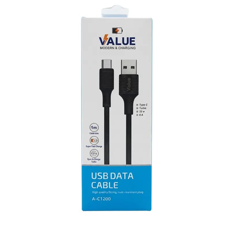 کابل شارژ کنفی VALUE مدل A-C1200