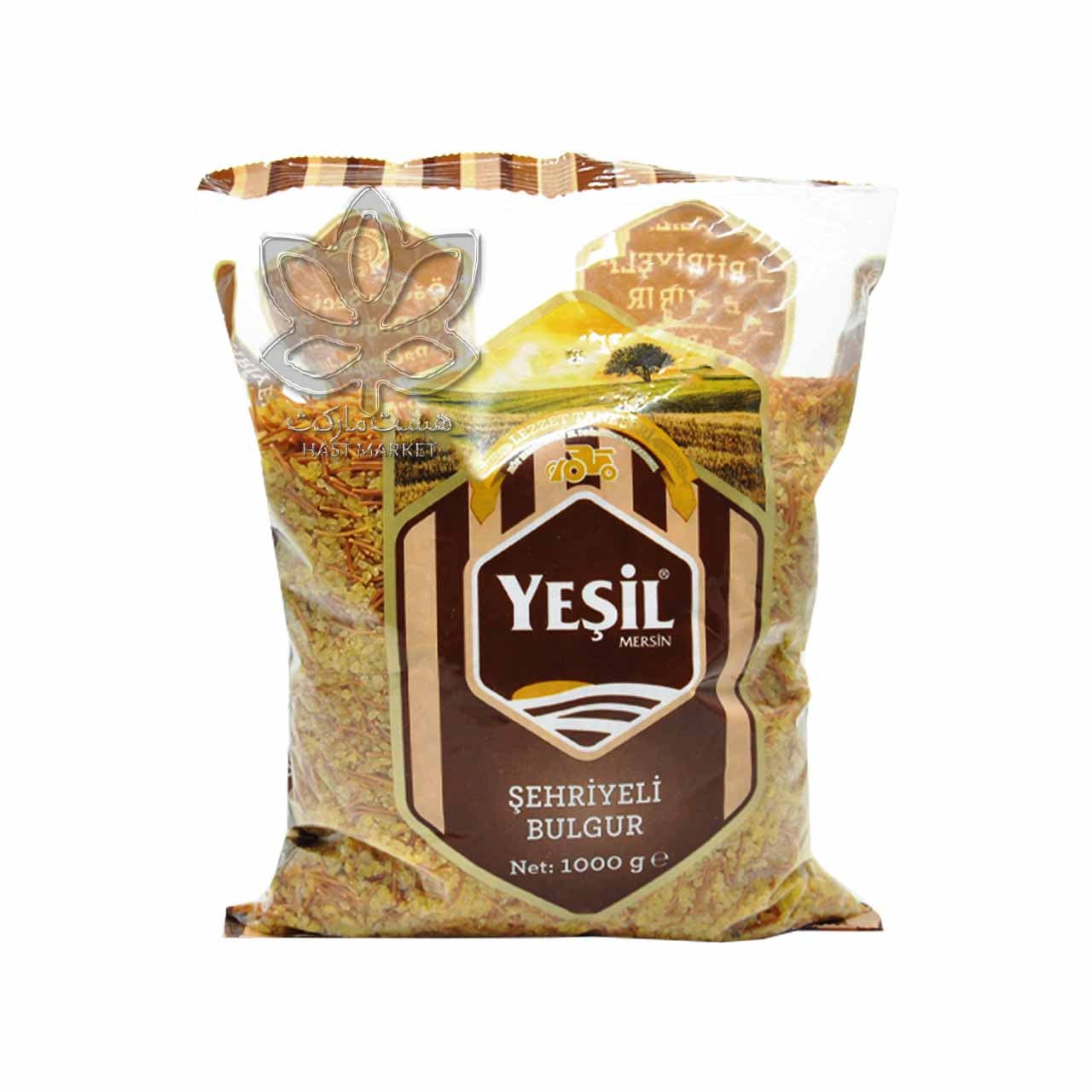 بلغور گندم متوسط با رشته پلویی ۱ کیلو یشیل – yesil