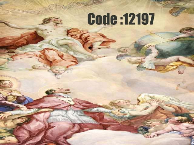 پوستر دیواری طرح آفرینش و فرشتگان آسمانی