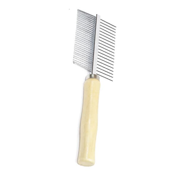 شانه گره باز کن مو سگ و گربه مدل دو طرفه پت دابل براش (pet double brush)