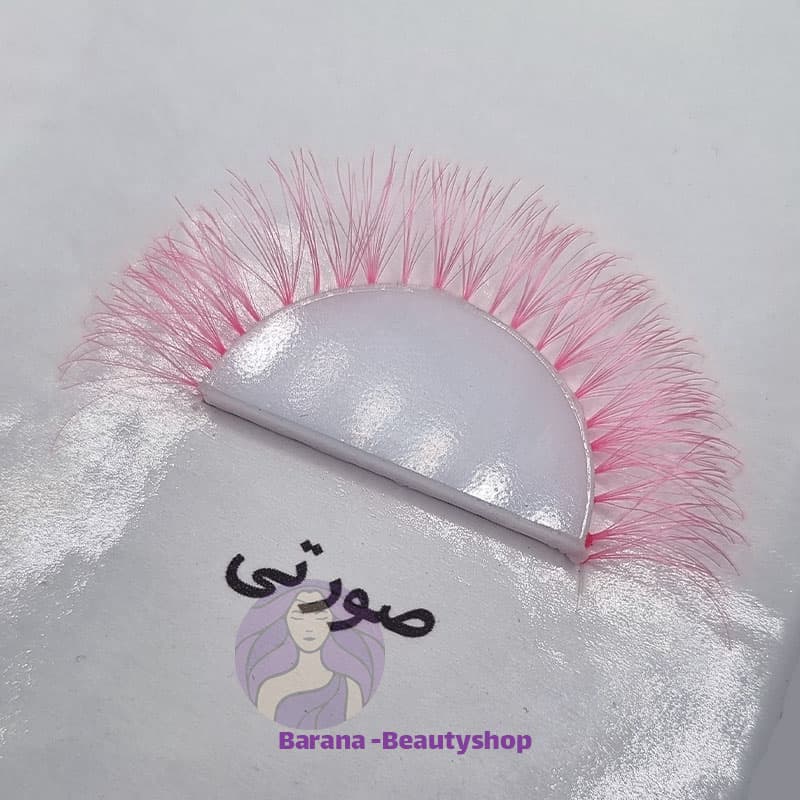 مژه ریسه ای رنگی صورتی ردچری Redcherry
