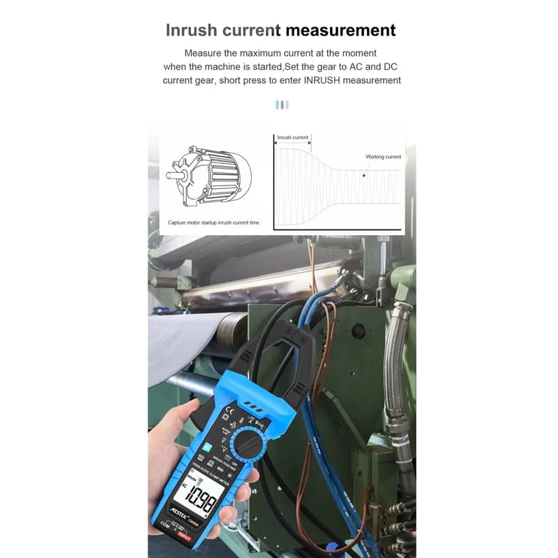 مولتی متر کلمپی دیجیتال مستک مدل MESTEK CM86B True RMS — تصویر ۷