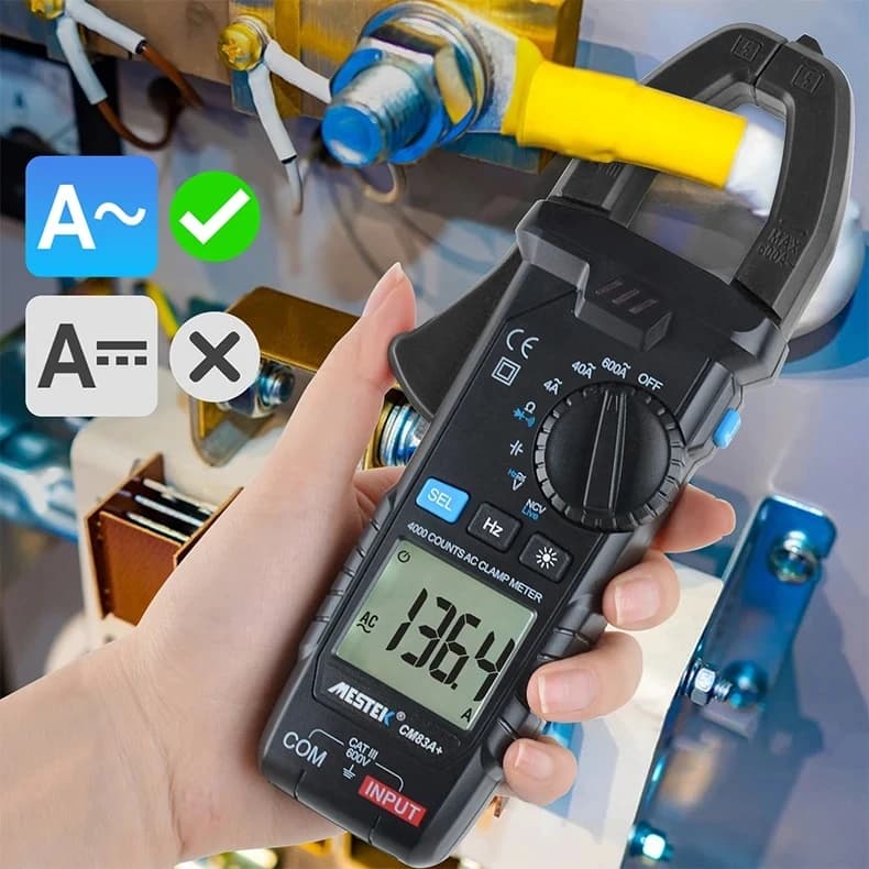 مولتی متر کلمپی دیجیتال مستک مدل MESTEK CM83A Plus — تصویر ۷