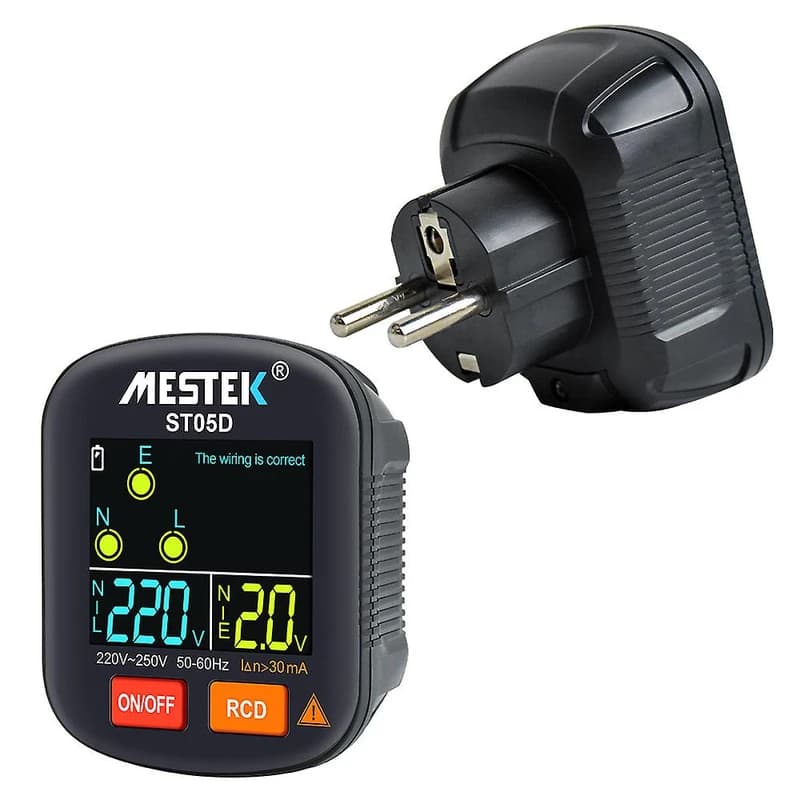 ارت سنج و تستر سوکت هوشمند مستک مدل MESTEK ST05D — تصویر ۳