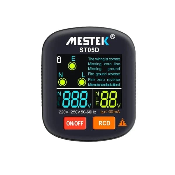 ارت سنج و تستر سوکت هوشمند مستک مدل MESTEK ST05D