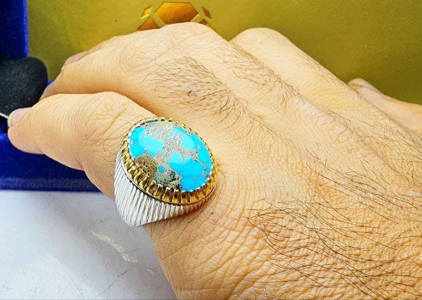 انگشتر نقره فیروزه نیشابوری — تصویر ۴