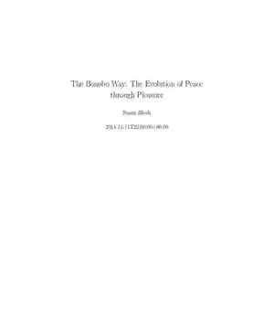 دانلود کتاب The Bonobo Way: The Evolution of Peace through Pleasure – راه بونوبو: تکامل صلح از طریق لذت