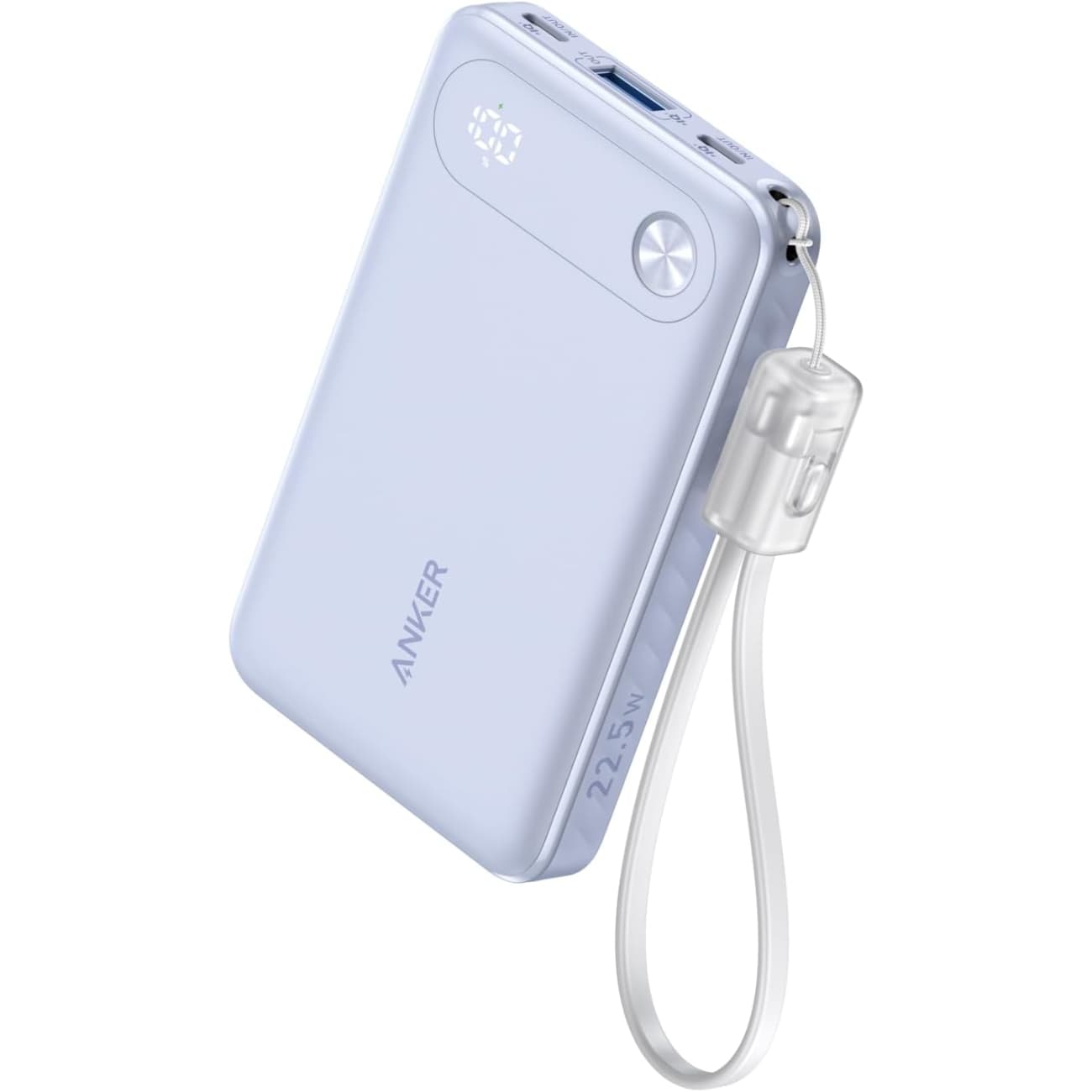 پاور بانک 10000 میلیآمپر 22.5 وات فست شارژ Type-C و USB همراه با کابل دو سر تایپ سی انکرA1257 — تصویر ۳