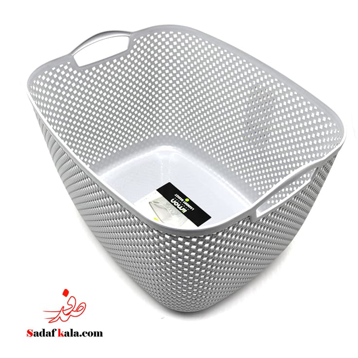 سبد رخت مستطیل بزرگ طرح بافت الوان لیمون(6)/213735 — تصویر ۳