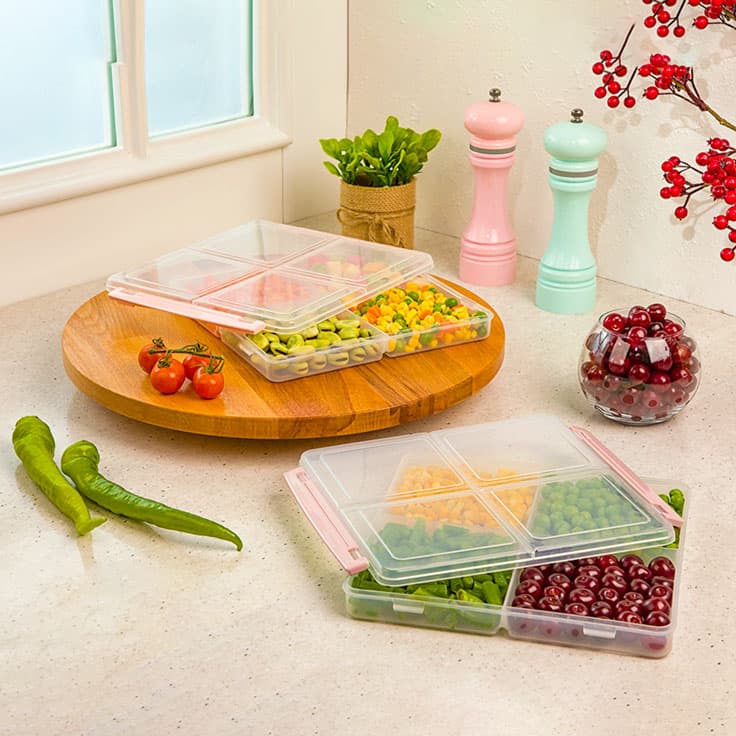 جا گوشتی 4 خانه کوچک الوان لیمون(24)/114