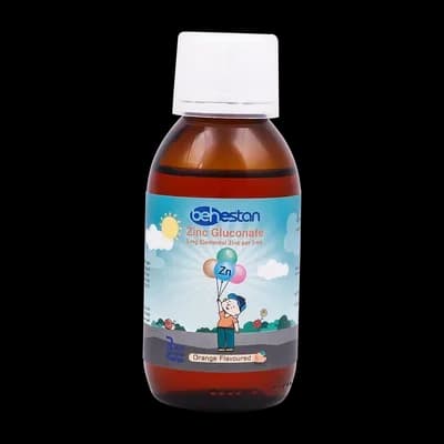 شربت زینک گلوکونات بهستان 120 میلی لیتر (Behestan zink gluconate) — تصویر ۳