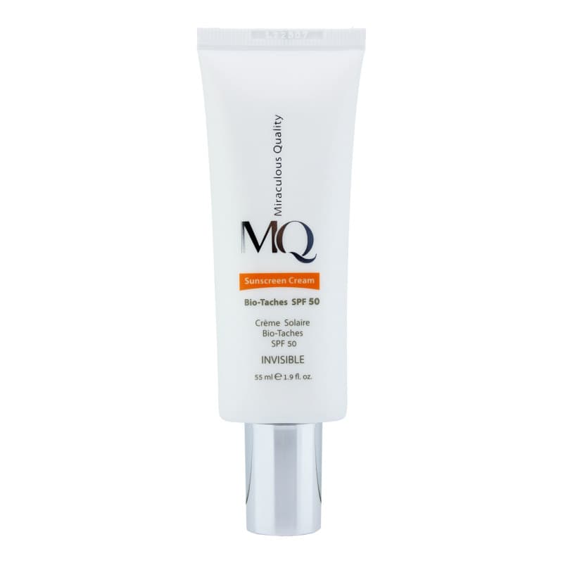 کرم ضد آفتاب و ضد لک بی رنگ ام کیو SPF 50 مدل BIO TACHES بایو تچ ۵۵ میلی لیتر | MQ SPF 50 Bio-Taches Sunscreen Cream 55 ml