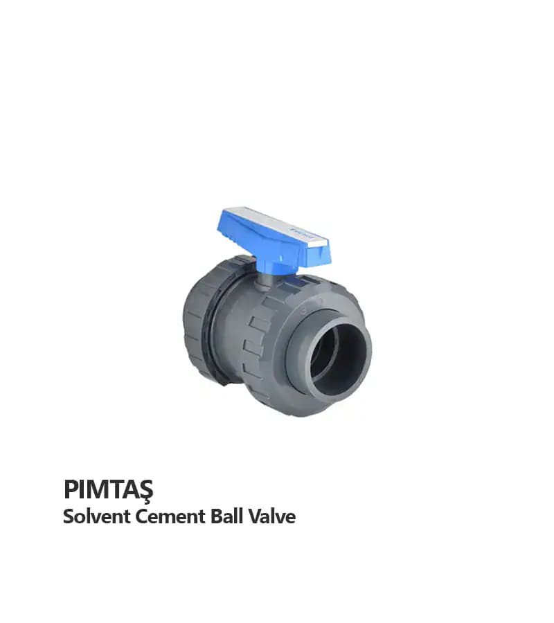 شیر توپی مهره دار چسبی پیمتاش (PIMTAS) سایز 40 میلی‌متر