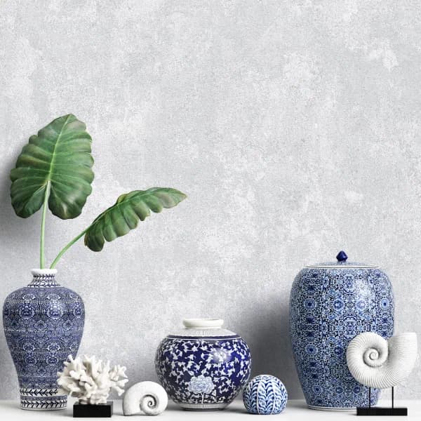 کاغذ دیواری کربن3 طرح پتینه نقره‌ای کد ۱۰۳۳۰