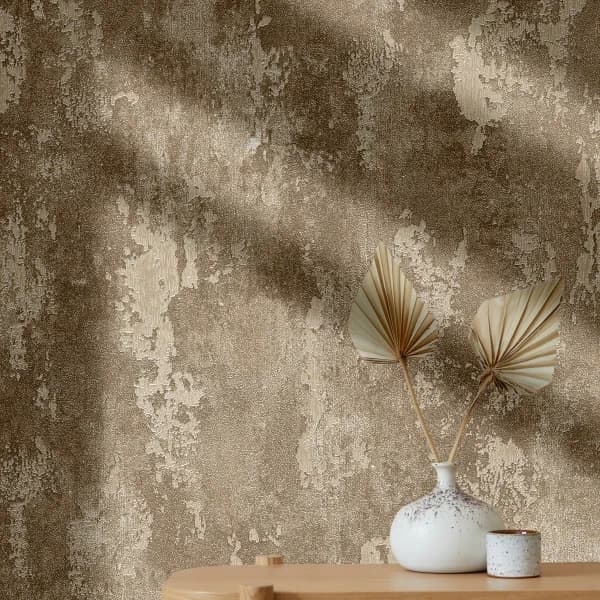 کاغذ دیواری کربن3 طرح پتینه قهوه ای کد ۱۰۳۰۳