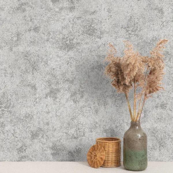 کاغذ دیواری کربن2 طرح پتینه نقره‌ای کد ۱۰۱۸۶