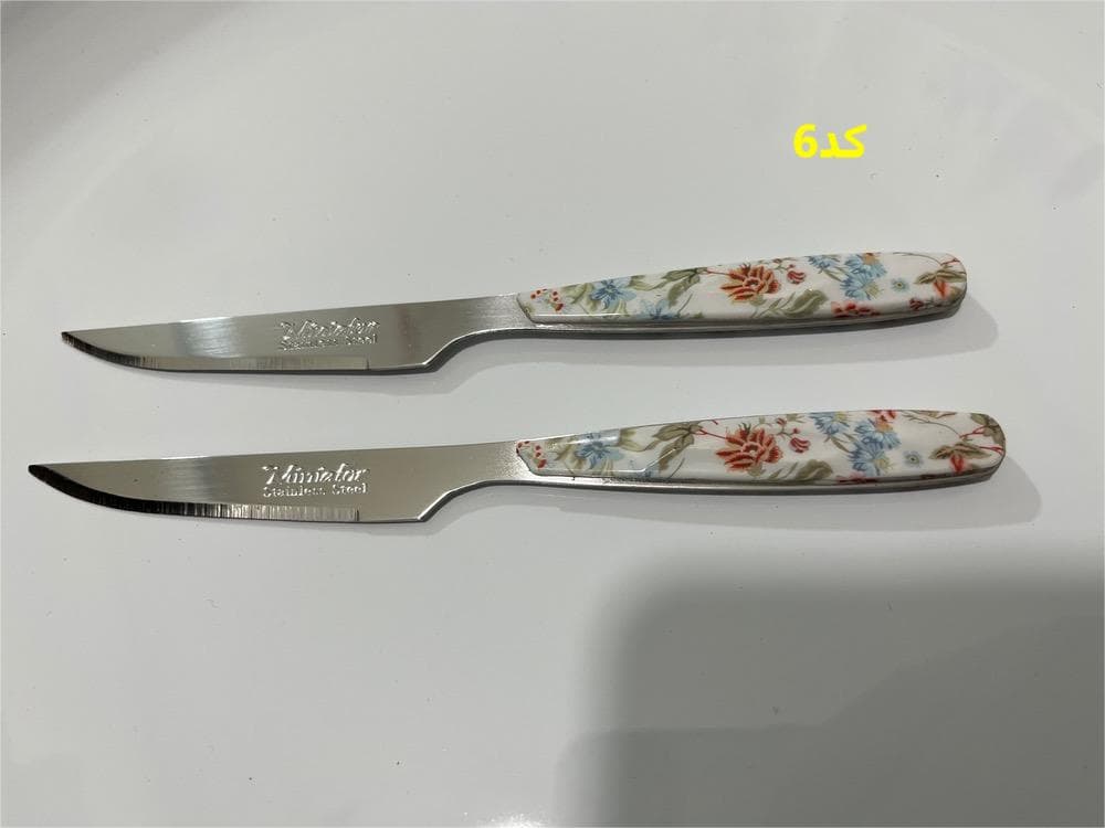 کارد میوه خوری تک 12 عددی منیاتور ( 8 طرح متنوع ) — تصویر ۷