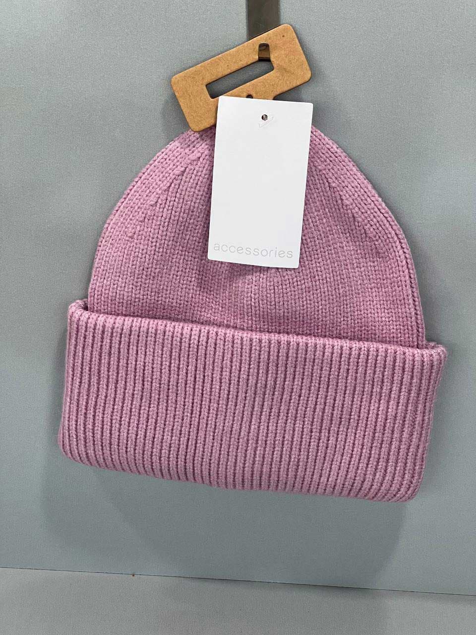 کلاه بافتنی دخترانه صورتی از برند Accessories