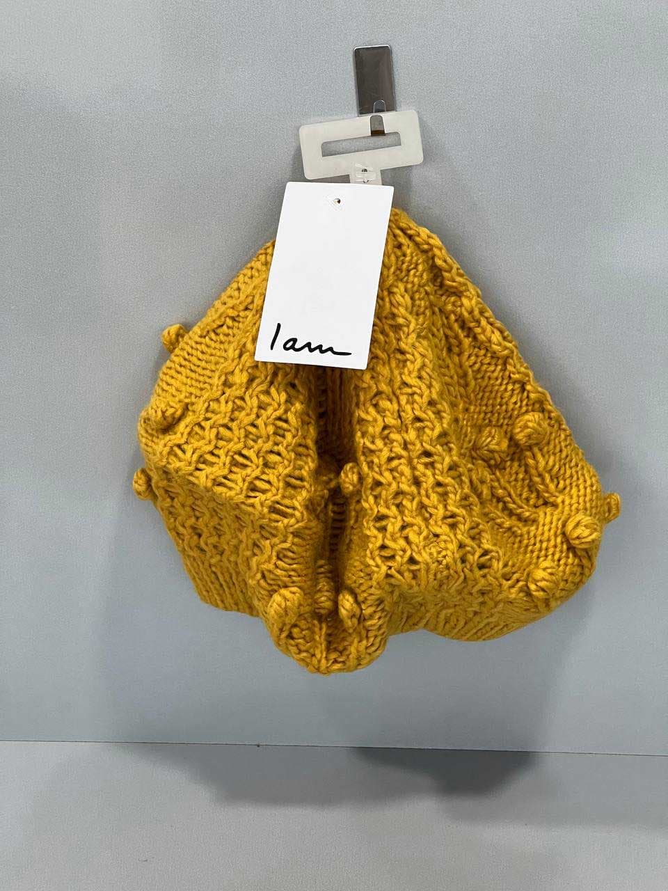 کلاه برت بافتنی زرد I am مدل French Knitted Beret — تصویر ۲