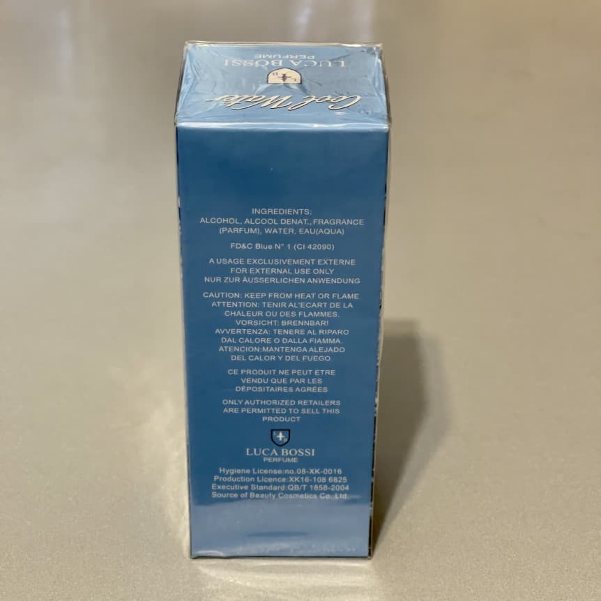 عطر و ادکلن زنانه ادو پرفیوم لوکا بوسی مدل کول واتر حجم 100 میلی لیتر — تصویر ۳