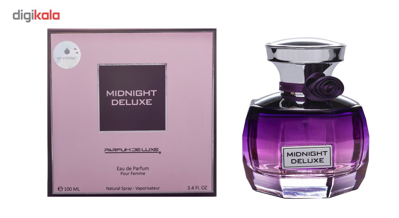 عطر و ادکلن زنانه ادو پرفیوم زنانه پرفیوم دلوکس مدل Midnight Deluxe حجم 100 میلی لیتر — تصویر ۴